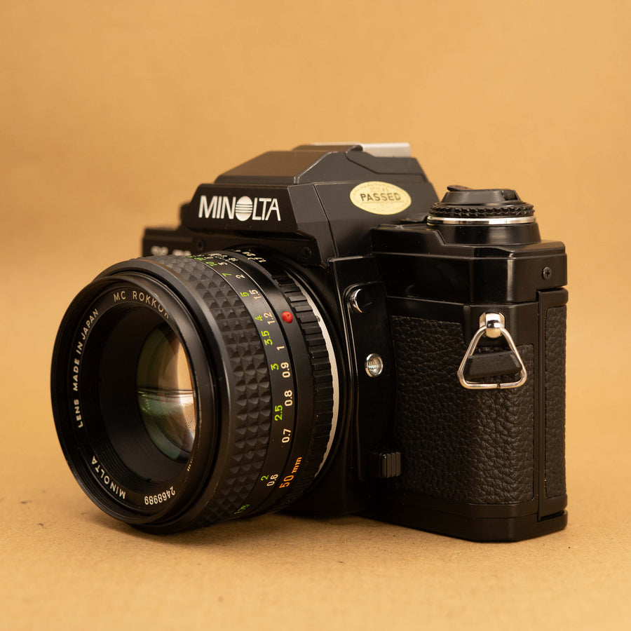 Black Minolta X-500 with 50mm f/1.7 Lens