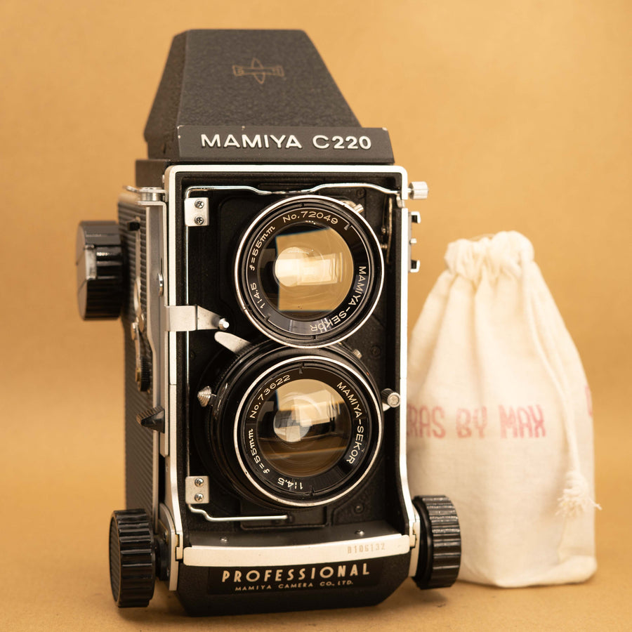 Mamiya C220 TLR Camera with 55mm f/4.5 Lens – Cameras By Max Ltd