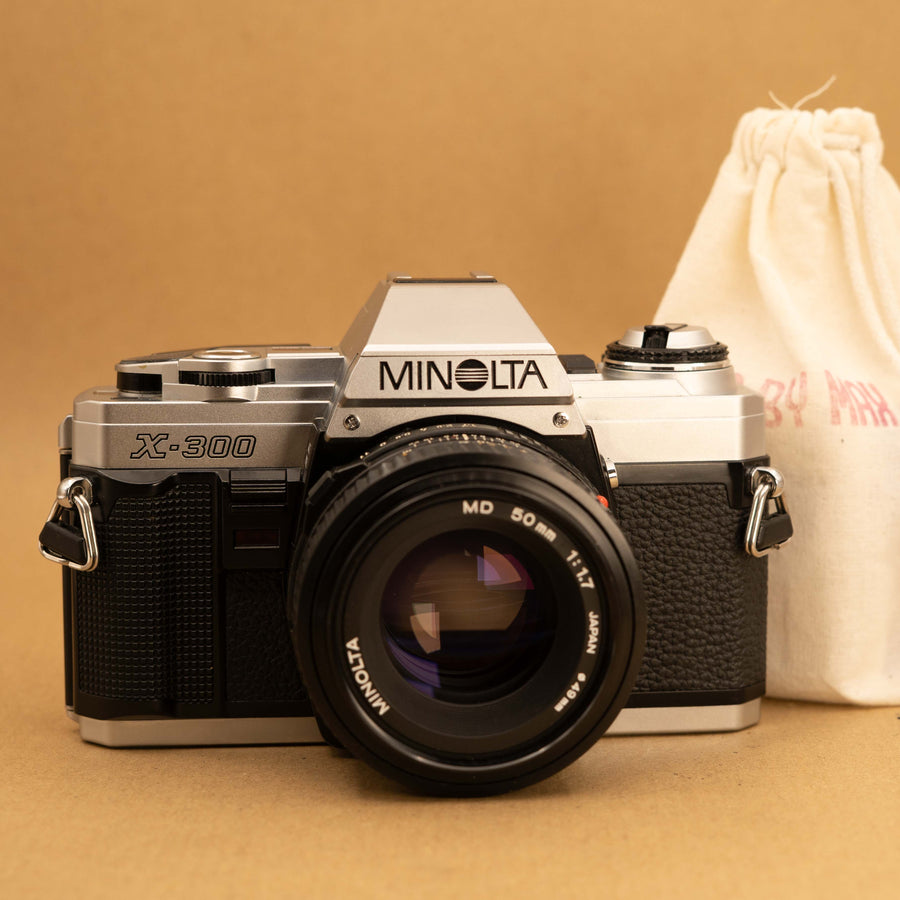 Minolta X-300 with 50mm Lens 35mm SLR Film Camera