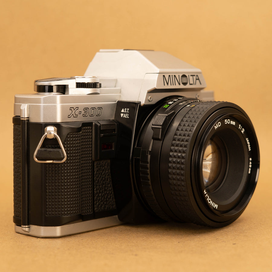 Minolta X-300 with 50mm f/2 Lens 35mm SLR Film Camera