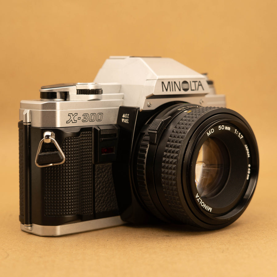 Minolta X-300 with 50mm f/1.7 Lens 35mm SLR Film Camera - Refurbished –  Cameras By Max Ltd