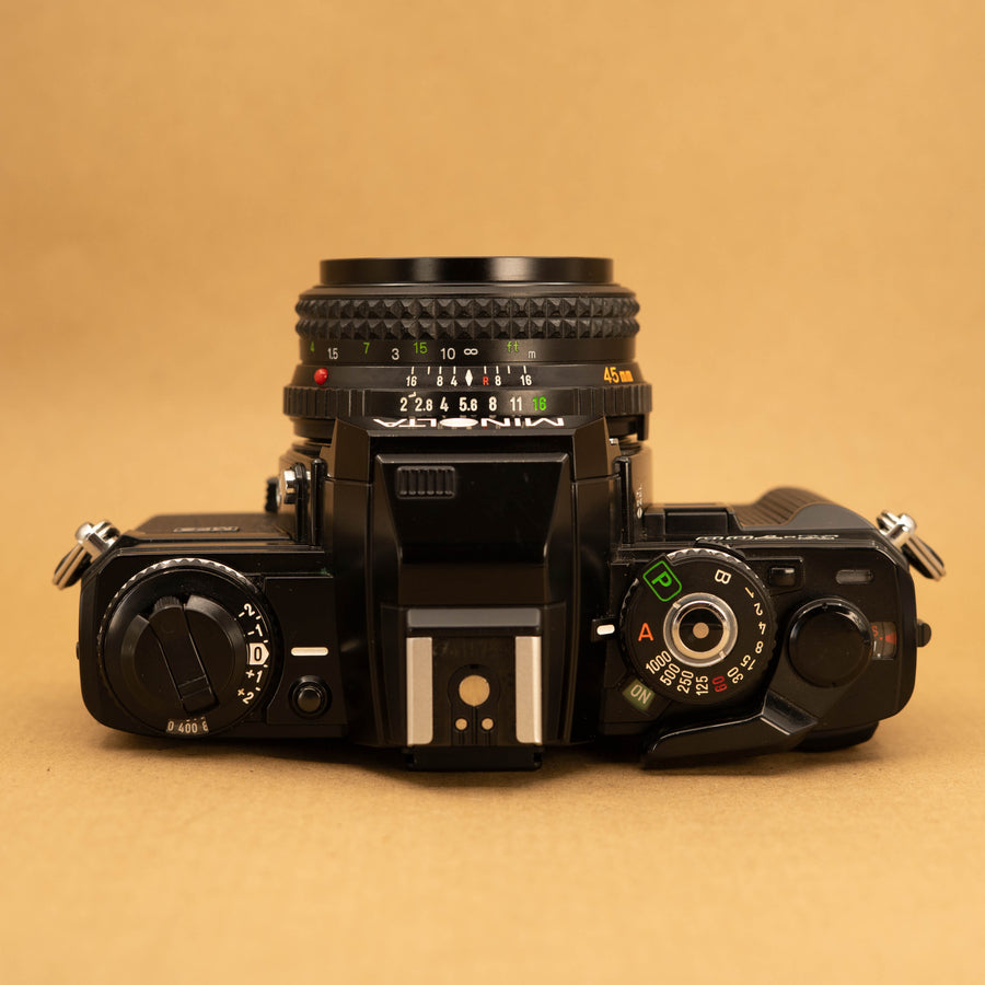 Black Minolta X-700 with 45mm f/2 Lens