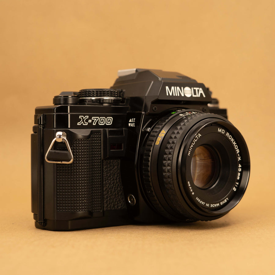 Black Minolta X-700 with 45mm f/2 Lens