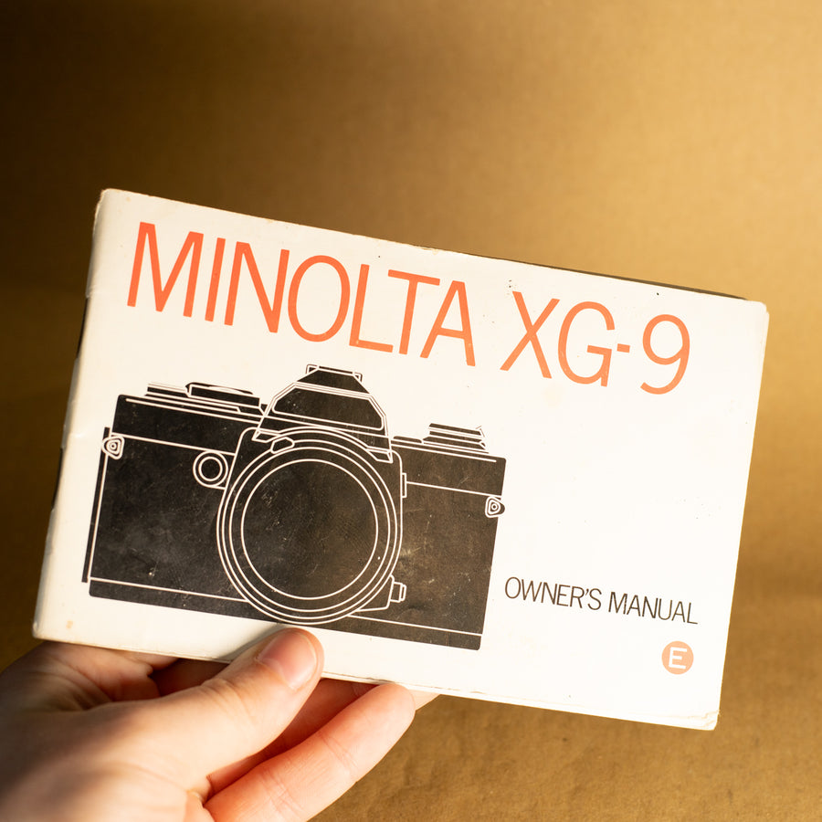 Original Minolta XG-9 Instruction Manual