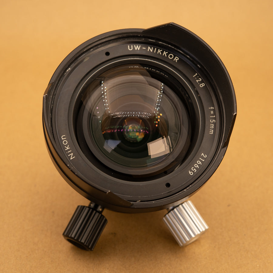 ★美品★ Nikon UW-NIKKOR 15ｍｍ F2.8 #19546 Nikon UW-Nikkor 15mm f2.8 Underwater Wide Angle Lens w/ Finder [EXC]