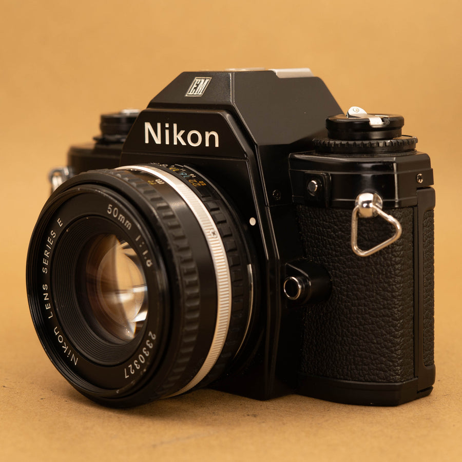 Nikon EM 35mm SLR Film Camera with 50mm f/1.8 Lens - Refurbished