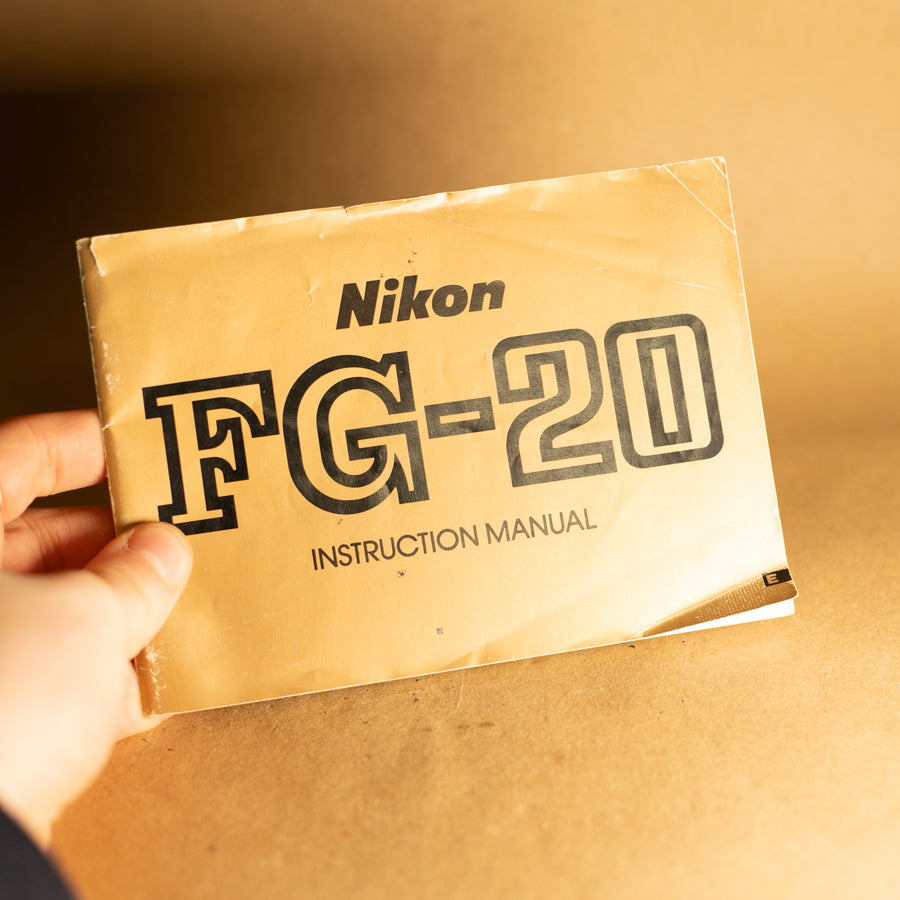Manual de instrucciones original de Nikon FG-20