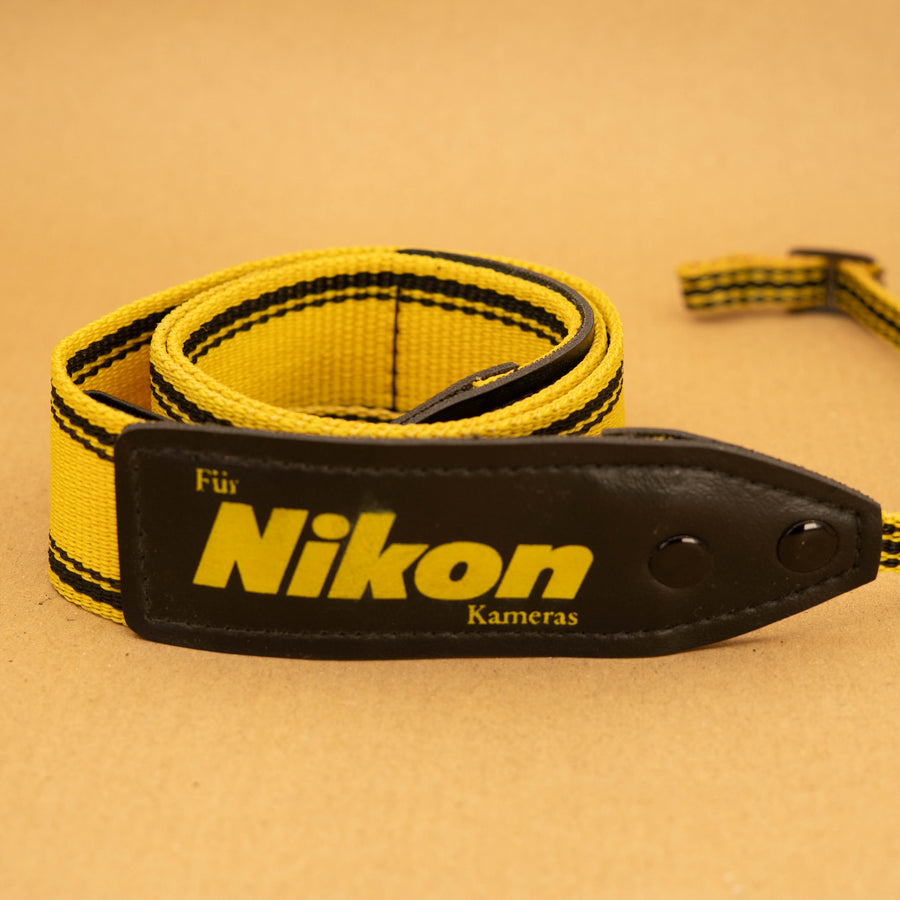 Yellow Nikon Camera Strap