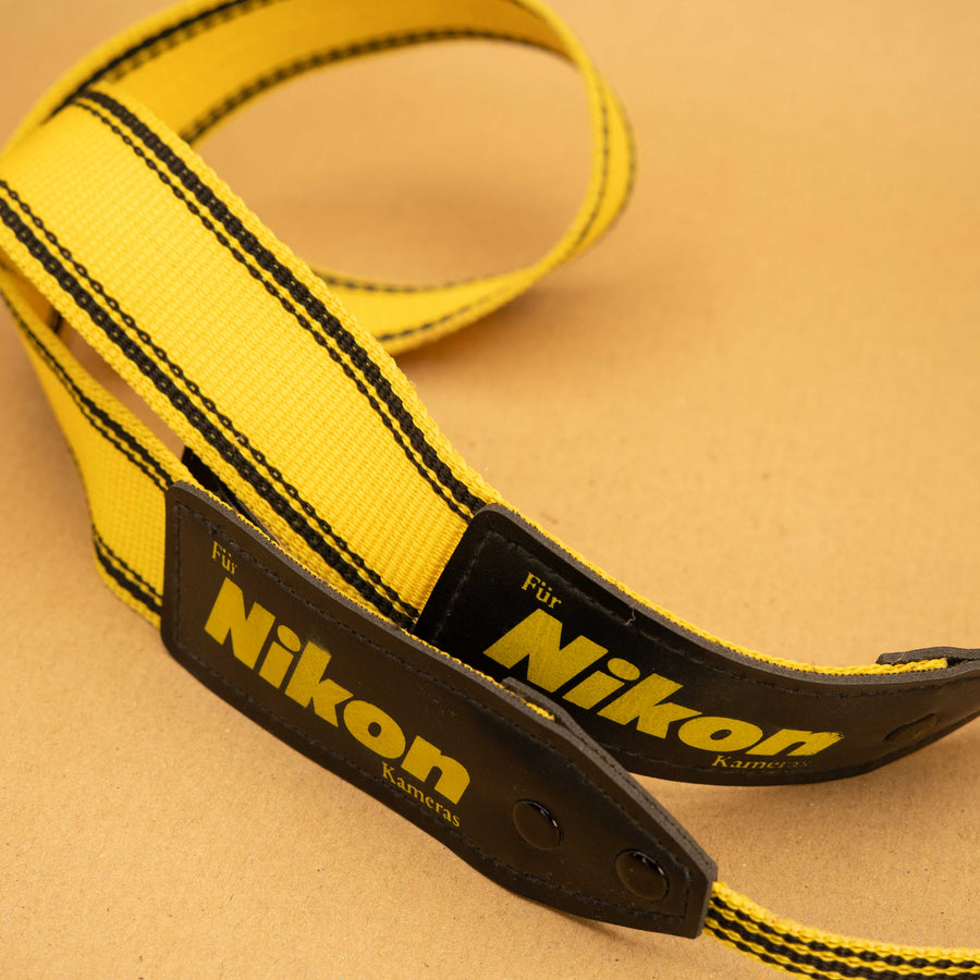 Yellow Nikon Camera Strap