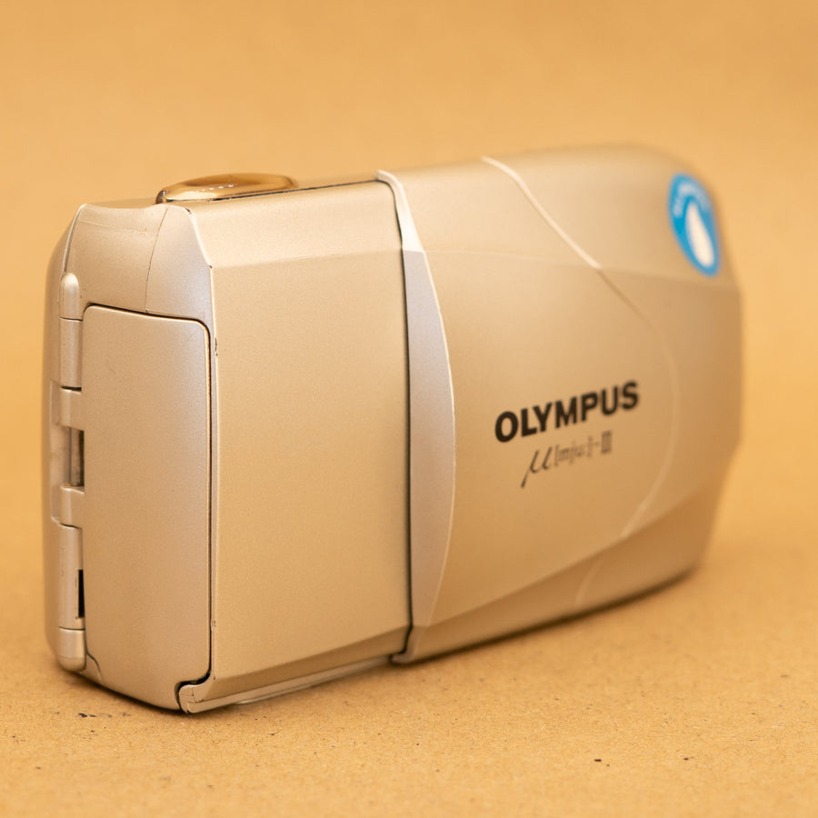 Olympus Mju II in Champagne 35mm Point and Shoot Film Camera