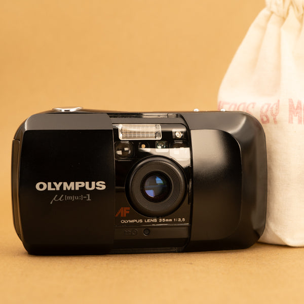 完動品 OLYMPUS μ mju 35mm 1:3.5 フィルムカメラ 初代 完動品 OLYMPUS