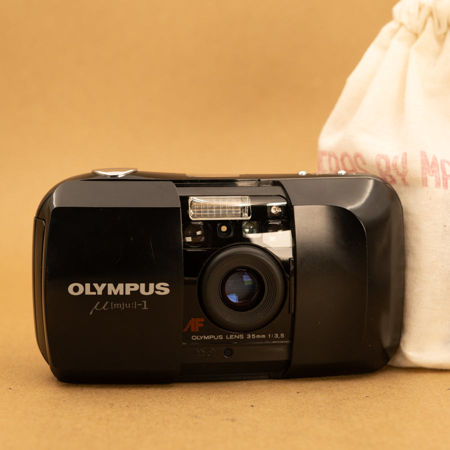 Olympus Mju I 35mm Point and Shoot Film Camera with Roll of Film ...
