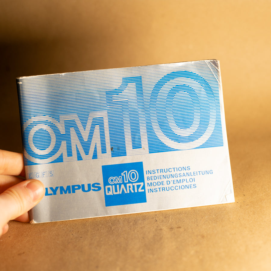 Original Olympus OM10 Quartz Instruction Manual