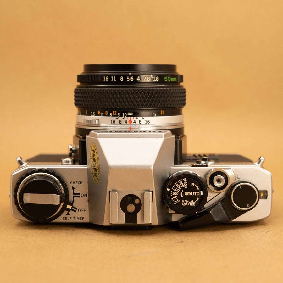 Olympus OM10 with 50mm f/1.8 Lens 35mm Film Camera - Refurbished