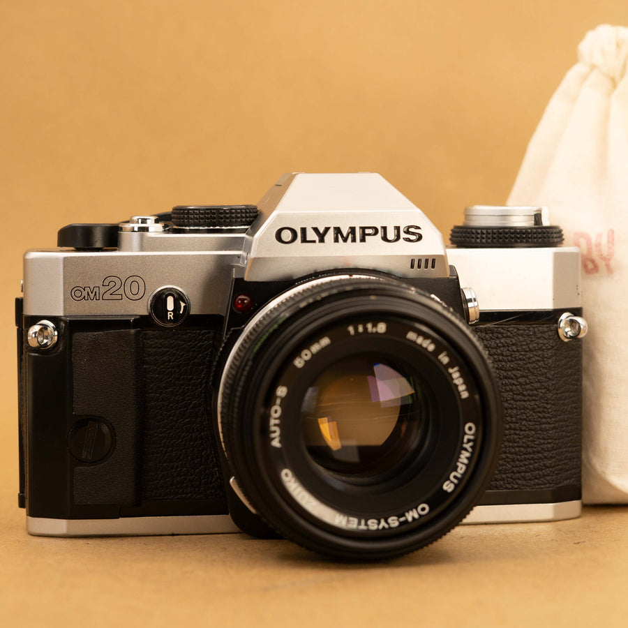 Olympus OM20 with 50mm f/1.8 Lens 35mm SLR Film Camera – Cameras
