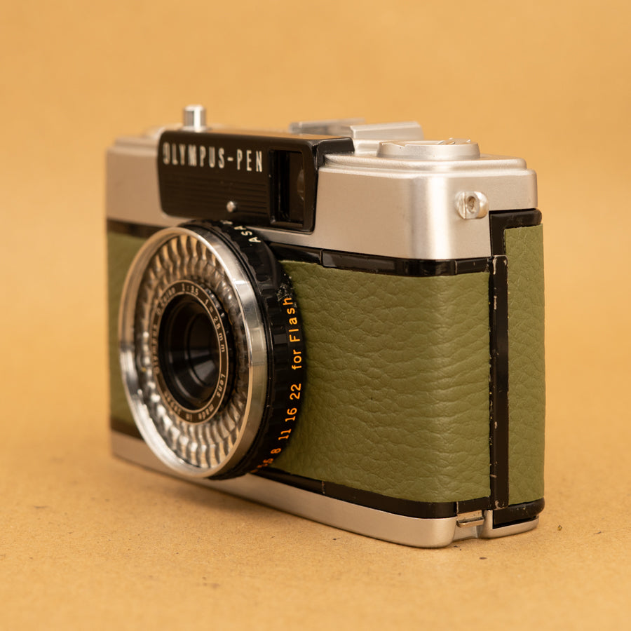 Green Olympus Pen EE-2 Half-frame 35mm Film Camera - Refurbished