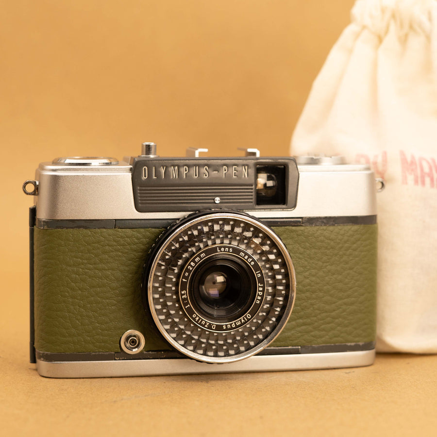 Green Olympus Pen EE-2 Half-frame 35mm Film Camera - Refurbished