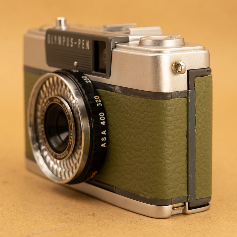 Green Olympus Pen EE-2 Half-frame 35mm Film Camera - Refurbished
