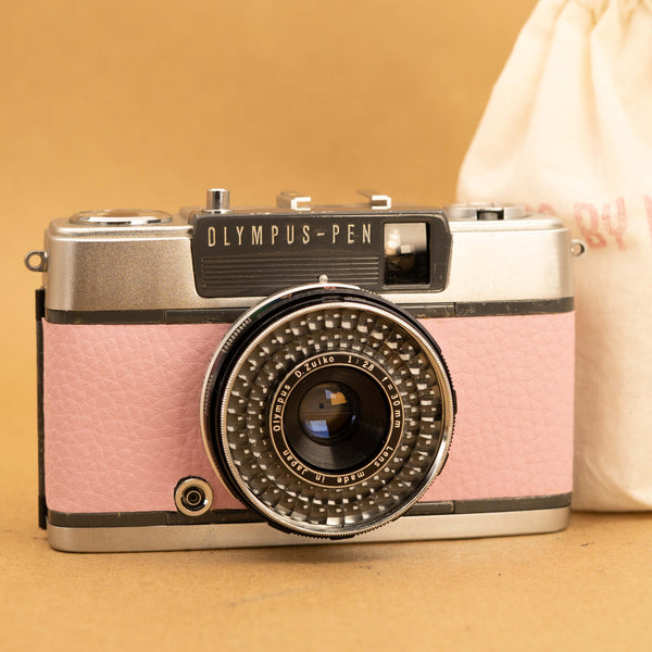 Baby Pink Olympus Pen EES-2 Half-frame 35mm Film Camera
