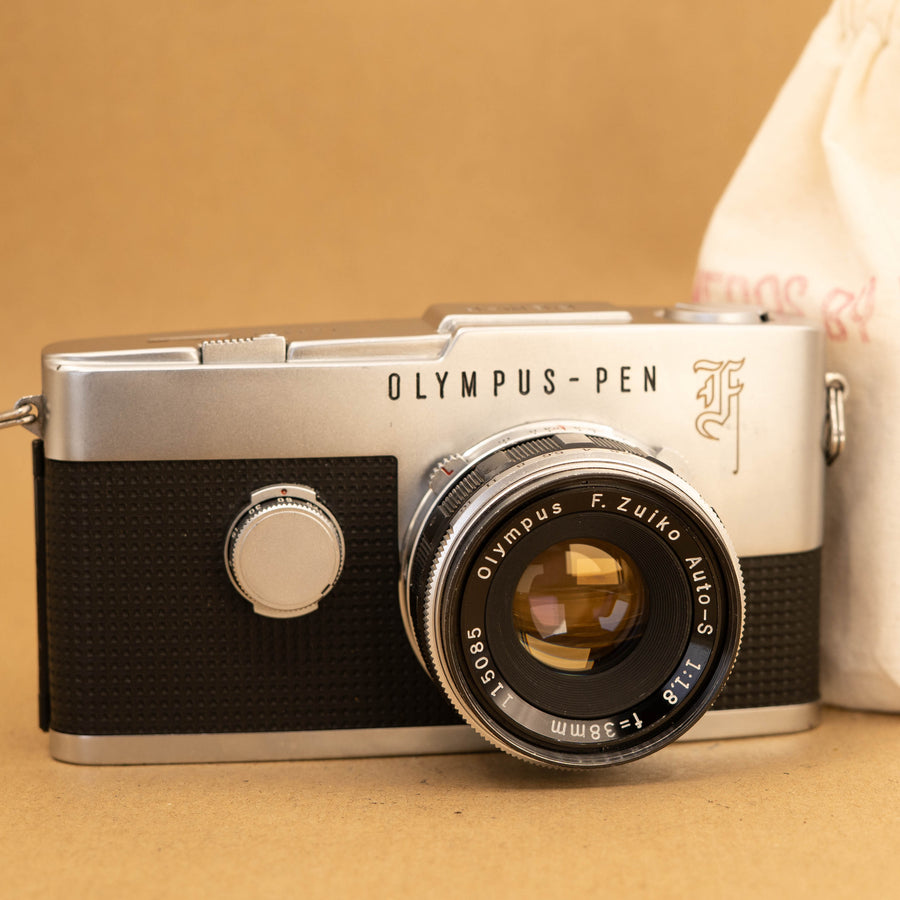 Olympus Pen F with Olympus 38mm f/1.8 Lens