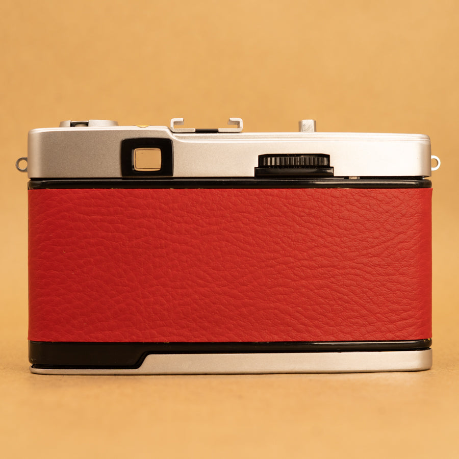 Red Olympus Trip 35 Film Camera with Roll of Film - Refurbished