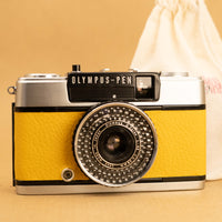Yellow Olympus Pen EE-3 Half-frame 35mm Film Camera - Fully