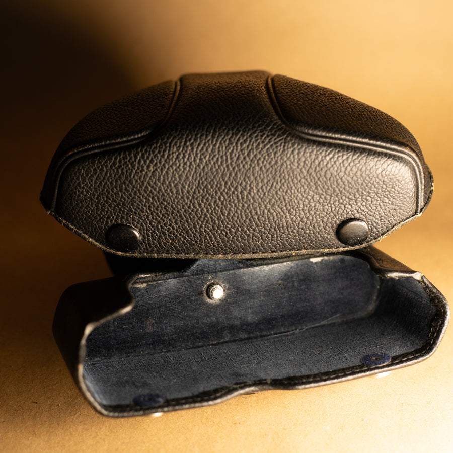 Black Leather Olympus SLR Case