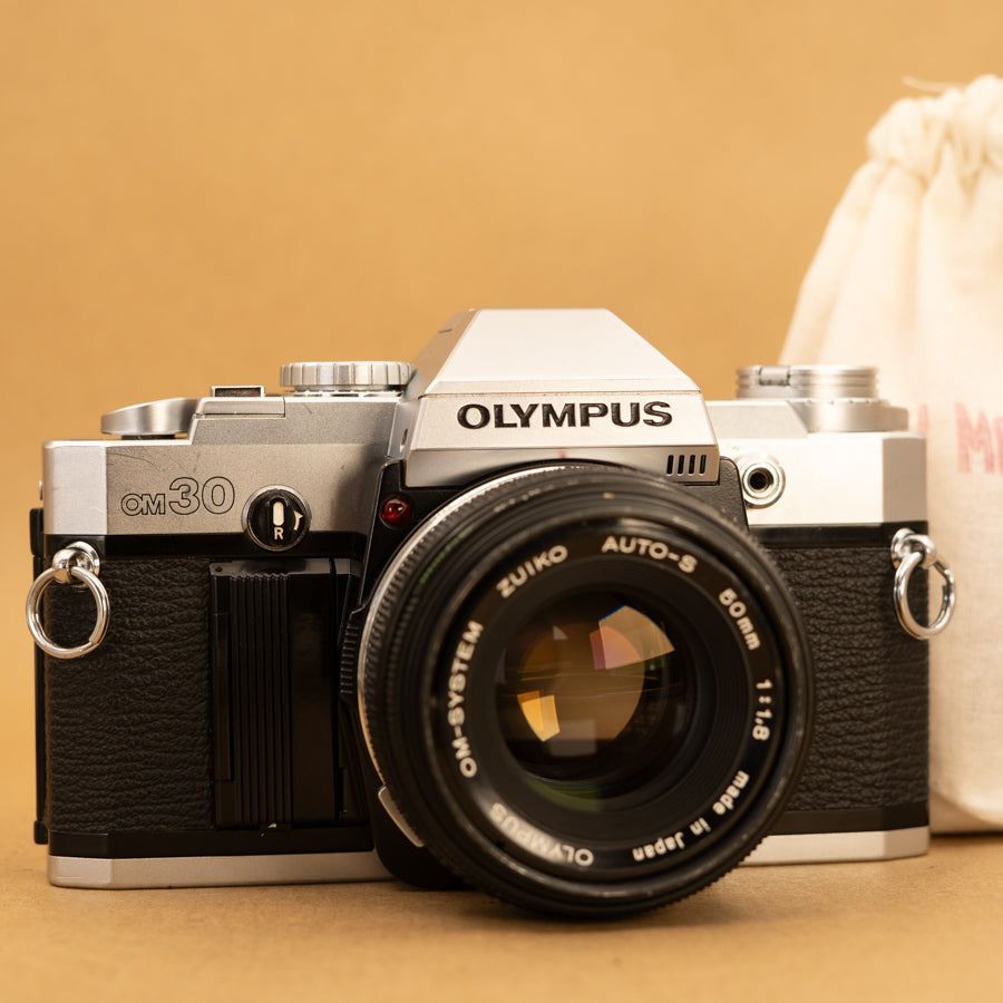 Olympus OM30 with 50mm f/1.8 Lens SLR Film Camera – Cameras By Max Ltd