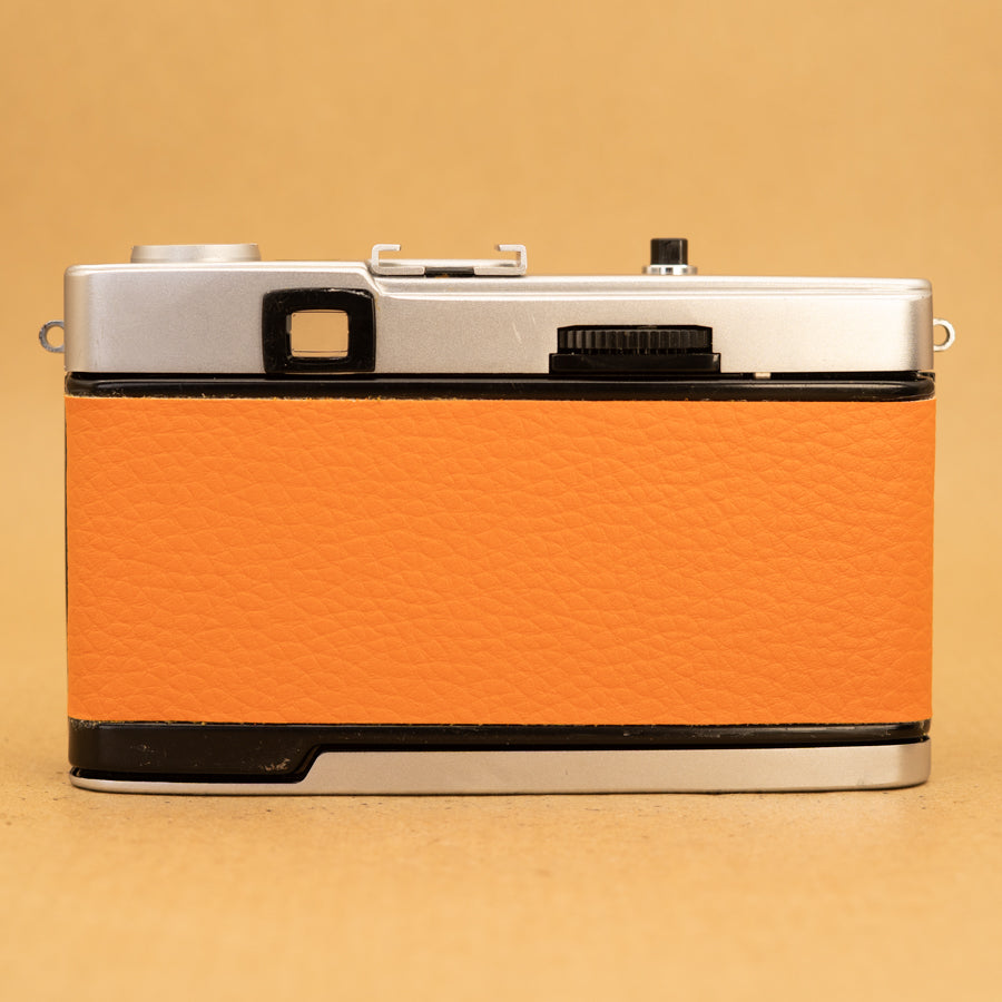Orange Olympus Trip 35 Film Camera with Roll of Film - Refurbished