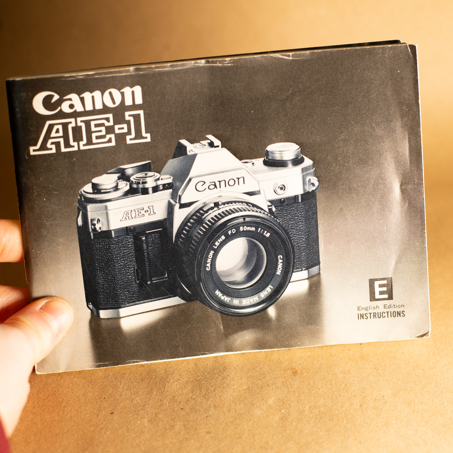 Manual de instrucciones original de Canon AE-1