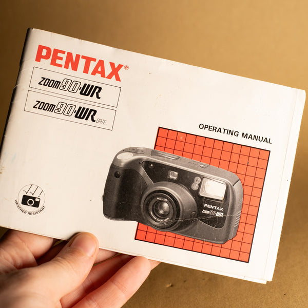Original Pentax Zoom 90-WR Instruction Manual – Cameras By Max