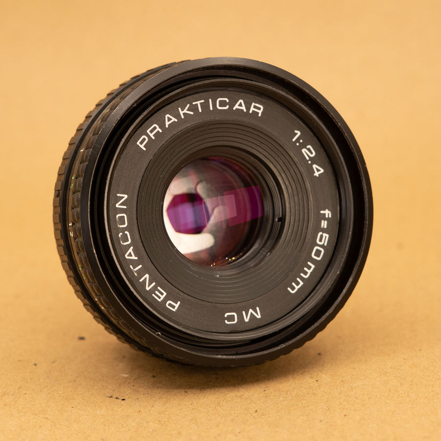 Pentacon Prakticar 50mm f/2.4 Lens for Praktica PB Mount
