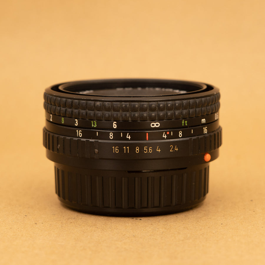 Pentacon Prakticar 50mm f/2.4 Lens for Praktica PB Mount
