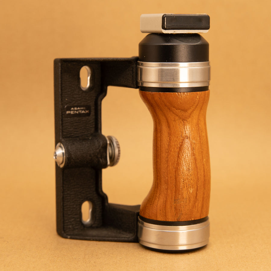 Empuñadura de madera original Asahi Pentax 6x7