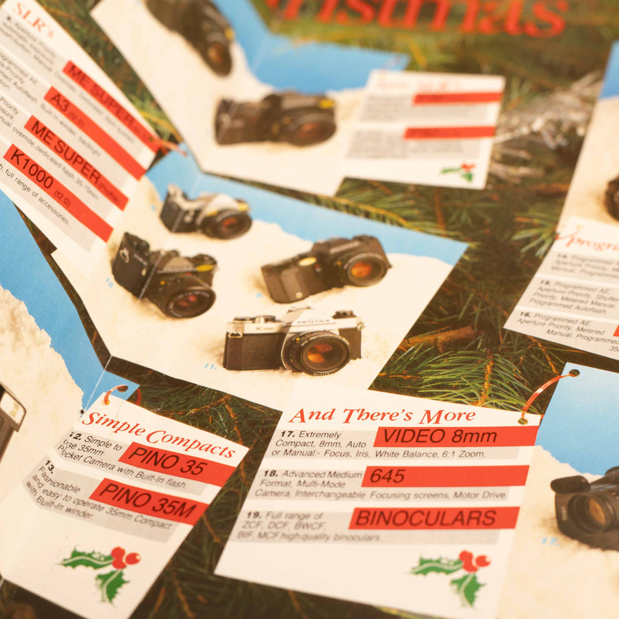Genuine Vintage Pentax Christmas Sales Brochure