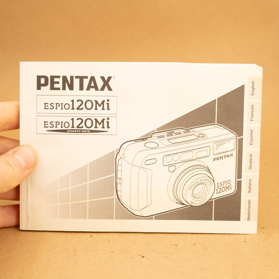 Original Pentax Espio 120Mi Instruction Manual – Cameras By Max Ltd