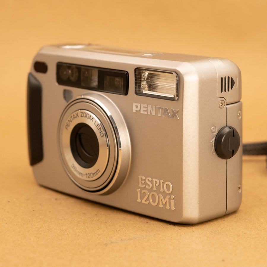 Pentax Espio 120Mi - Compact Beginner Zoom Film Camera with Roll