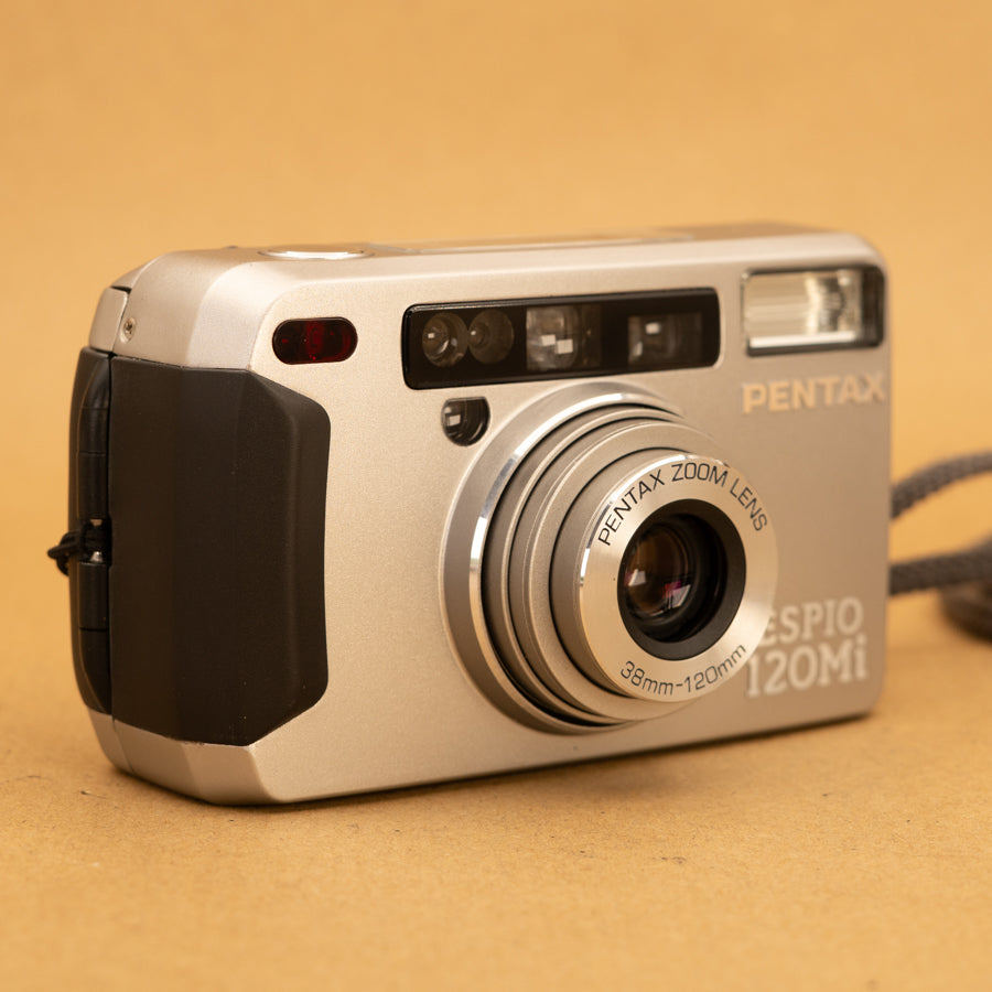 Pentax Espio 120Mi - Compact Beginner Zoom Film Camera with Roll