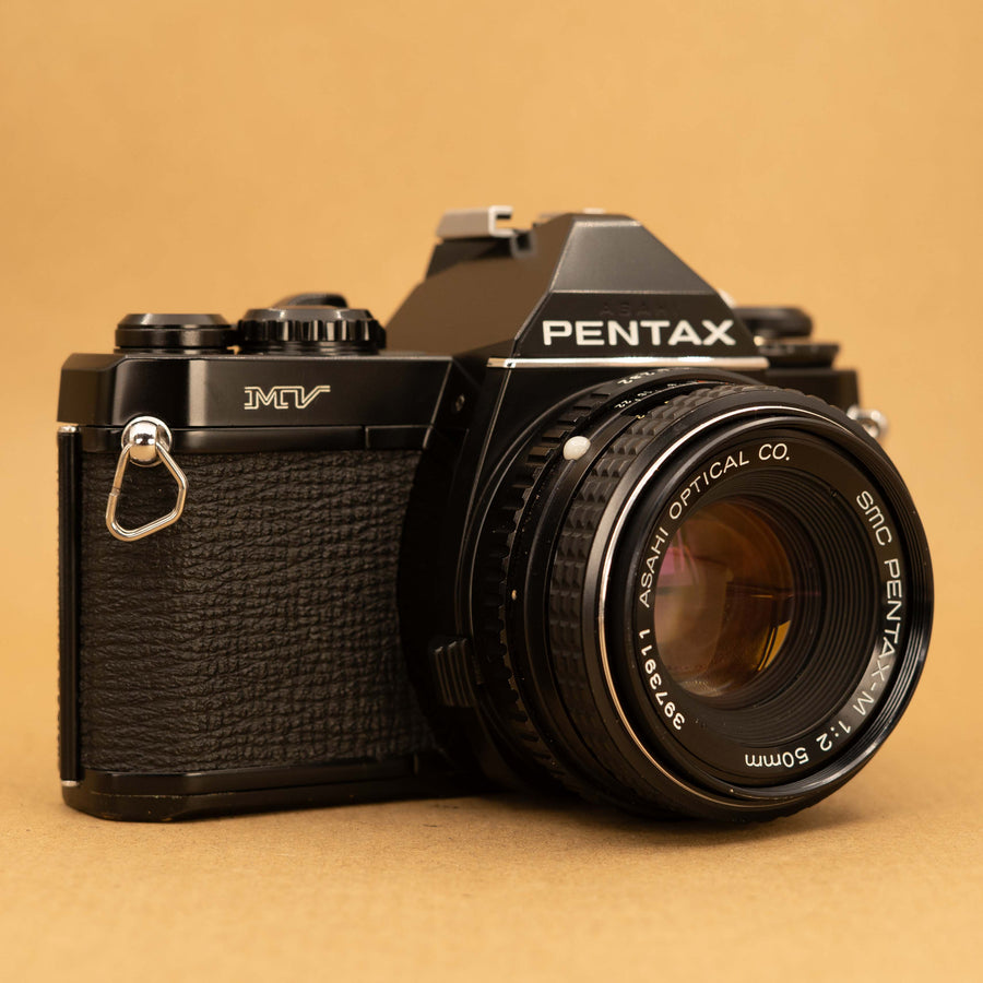 Pentax MV with 50mm f/2 Lens 35mm SLR Camera Refurbished