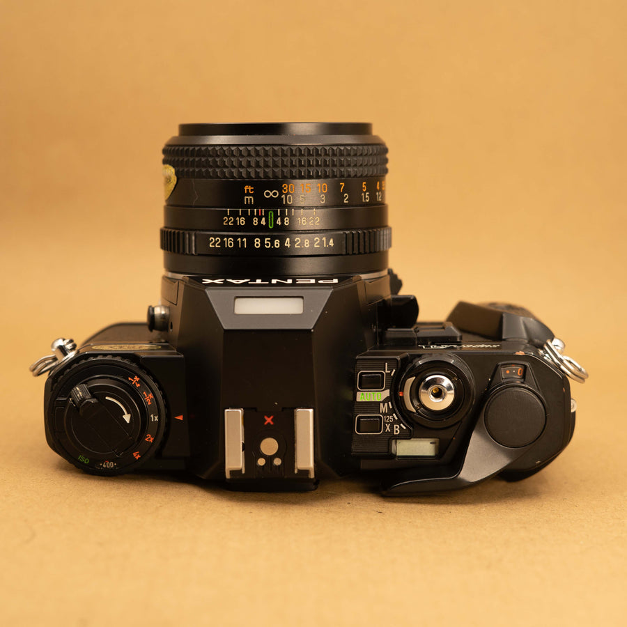 Pentax Super A with Chinon 50mm f/1.4 Lens and Roll of Film