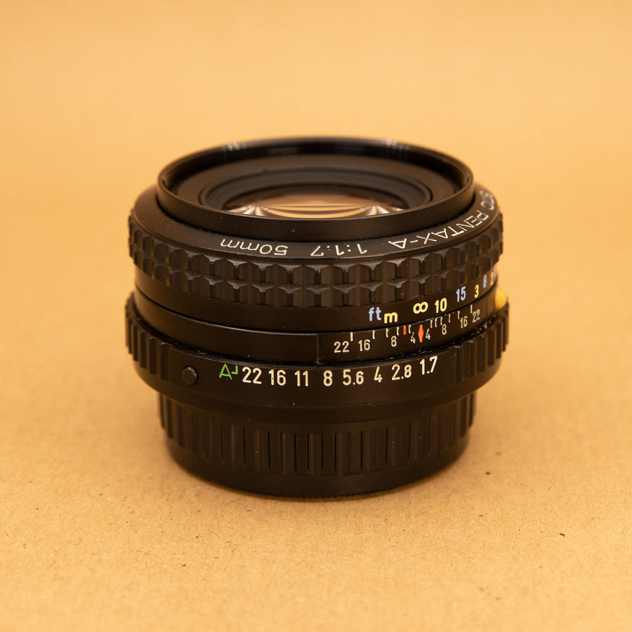 SMC Pentax-A 50mm f/1.7 for Pentax K Mount Lens
