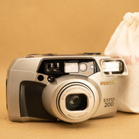 Pentax Espio 140 Zoom 35mm Camera with Roll of Film - Refurbished
