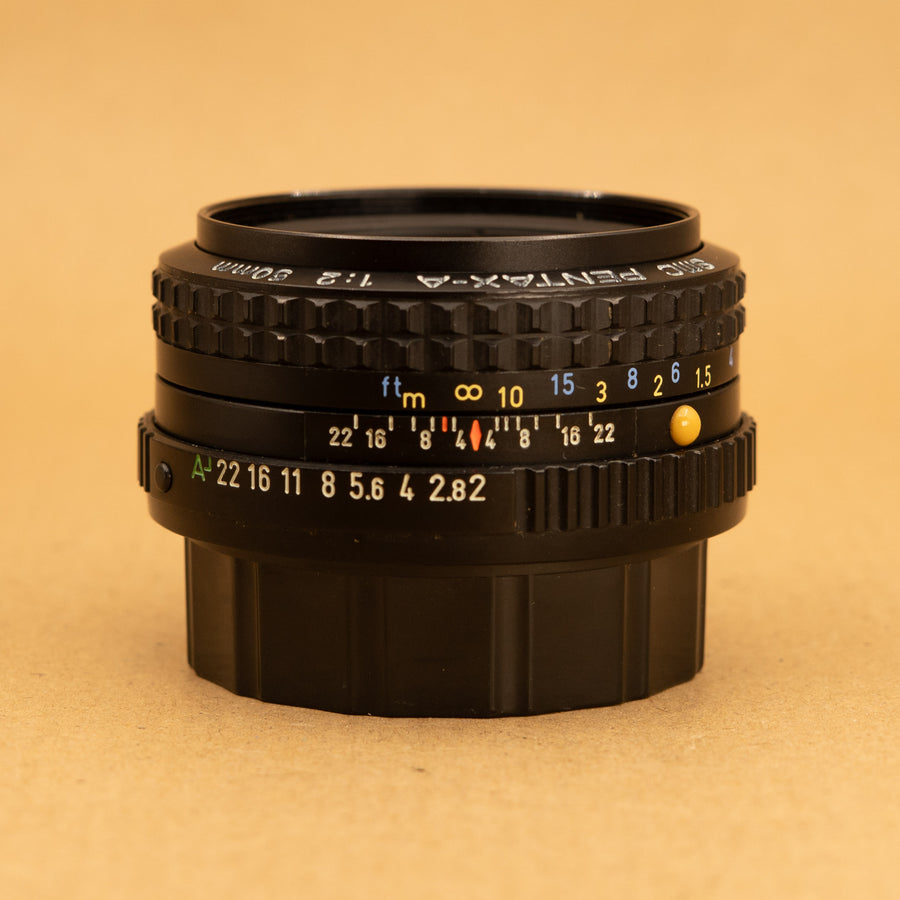 SMC Pentax-A 50mm f/2 for Pentax K Mount Lens