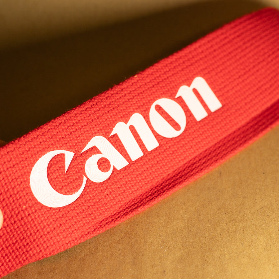 Vintage Red Canon Strap