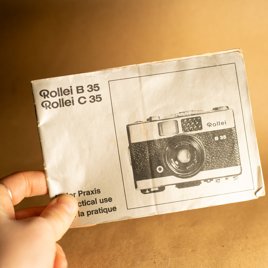 Original Rollei B35 Instruction Manual