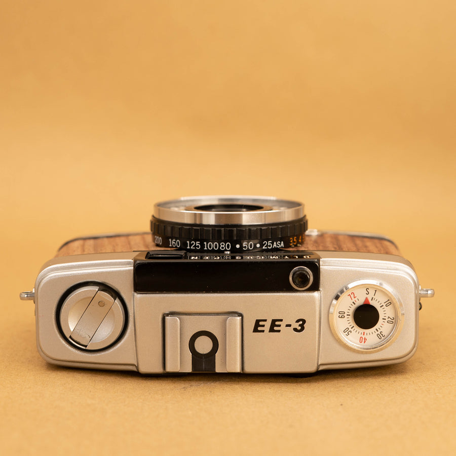 Wood Olympus Pen EE-3 Half-frame 35mm Film Camera - Fully Serviced