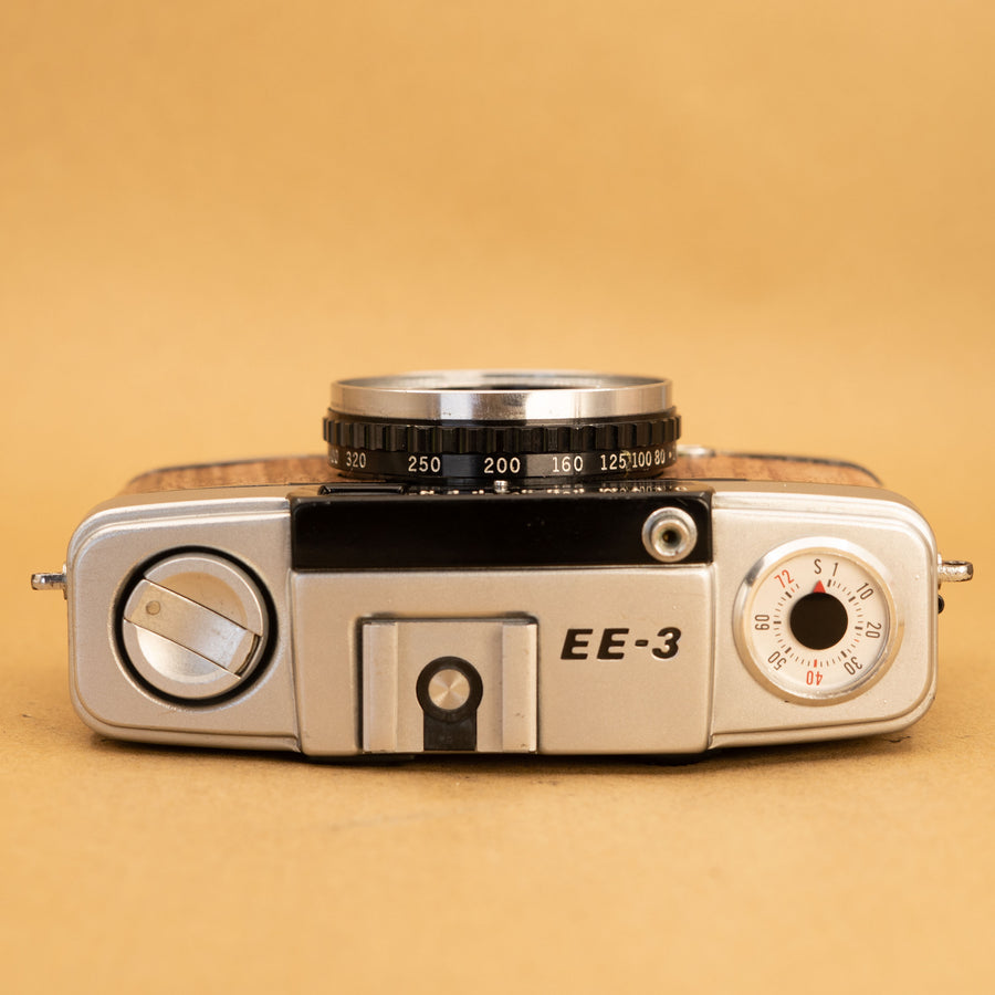 Wood Olympus Pen EE-3 Half-frame 35mm Film Camera - Fully Serviced