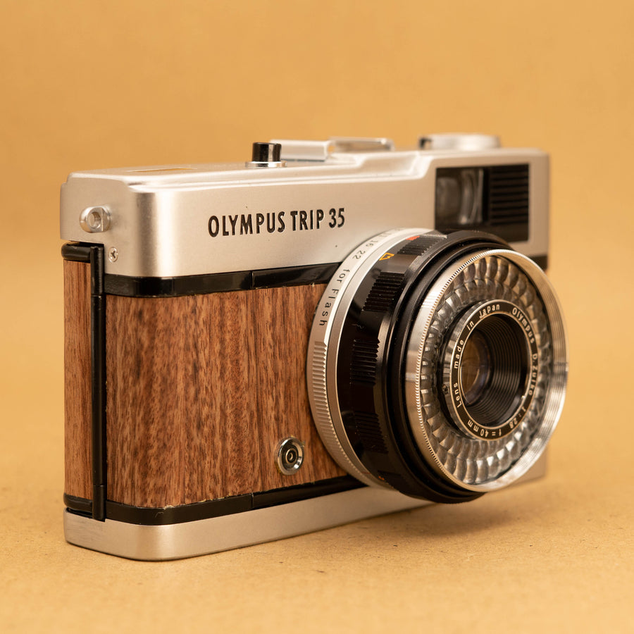 Rose Wood Olympus Trip 35 35mm Film Camera - Refurbished – Cameras