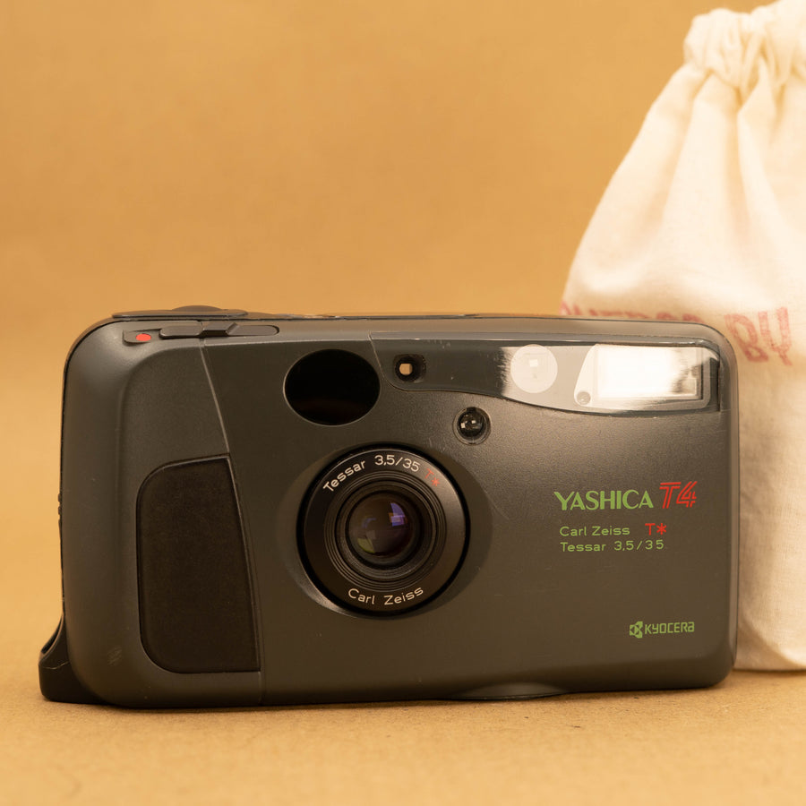 Safari Green Yashica T4 35mm Point and Shoot Film Camera