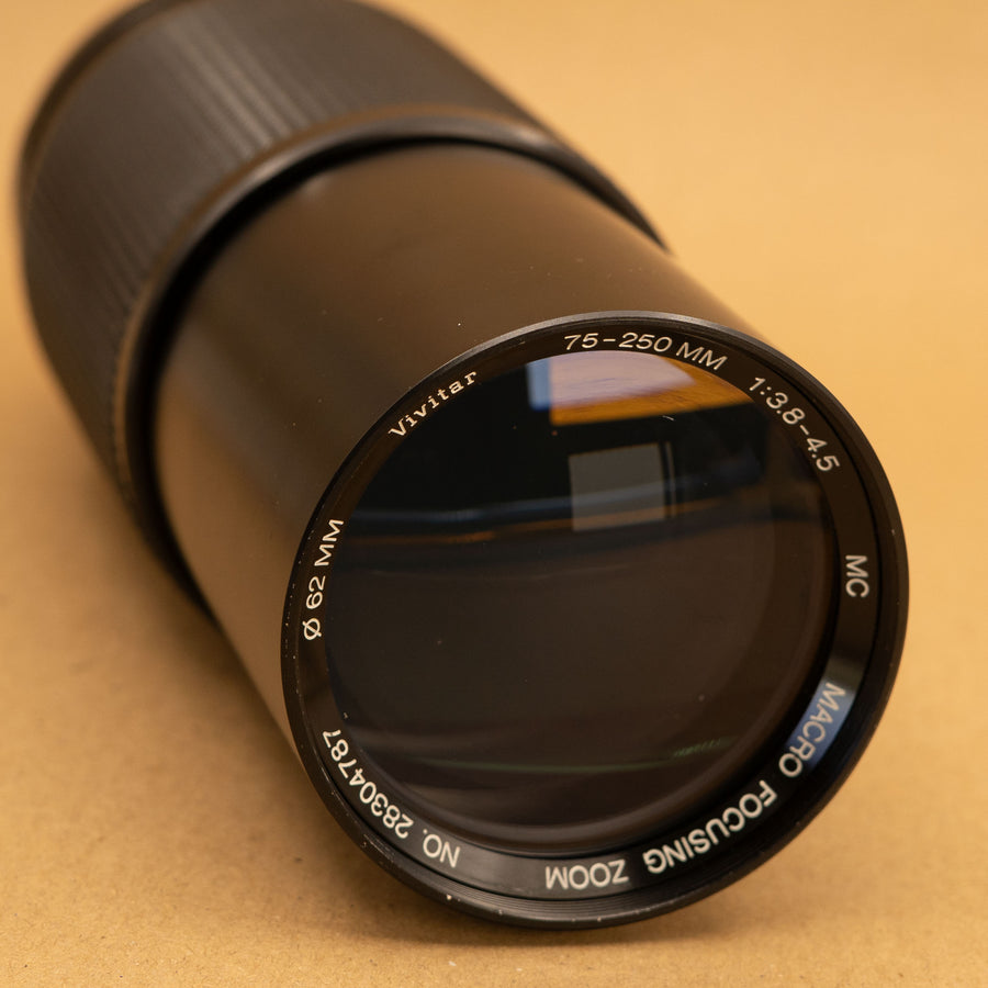 Vivitar 75-250mm f/3.8-4.5 Lens for Pentax K Mount